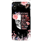 Personalized November Girl Phone Case AUG-HQ05