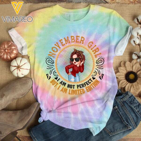 PERSONALIZED NOVEMBER GIRL LIMITED EDITION TIE DYE SHIRT TNDT0410