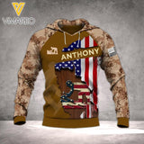 Personalized Roofer Hoodie 3D Printed OCT-QH05