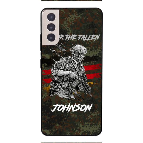 PERSONALIZED GERMAN VETERAN/SOLDIER PHONECASE 3D PRINTED