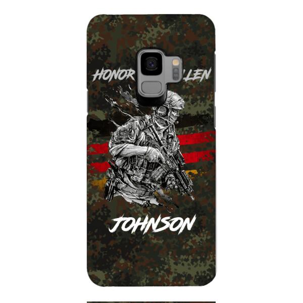 PERSONALIZED GERMAN VETERAN/SOLDIER PHONECASE 3D PRINTED
