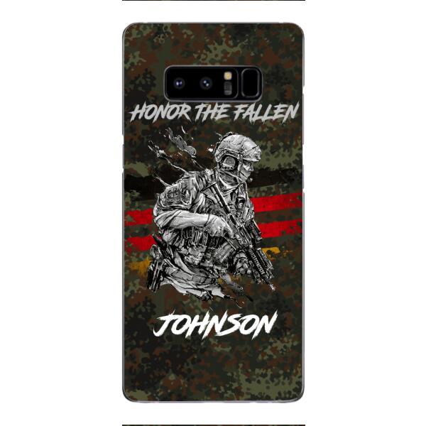 PERSONALIZED GERMAN VETERAN/SOLDIER PHONECASE 3D PRINTED