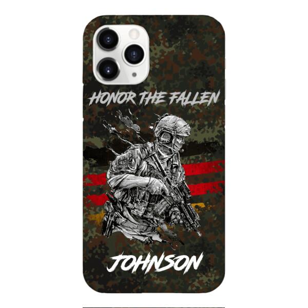 PERSONALIZED GERMAN VETERAN/SOLDIER PHONECASE 3D PRINTED