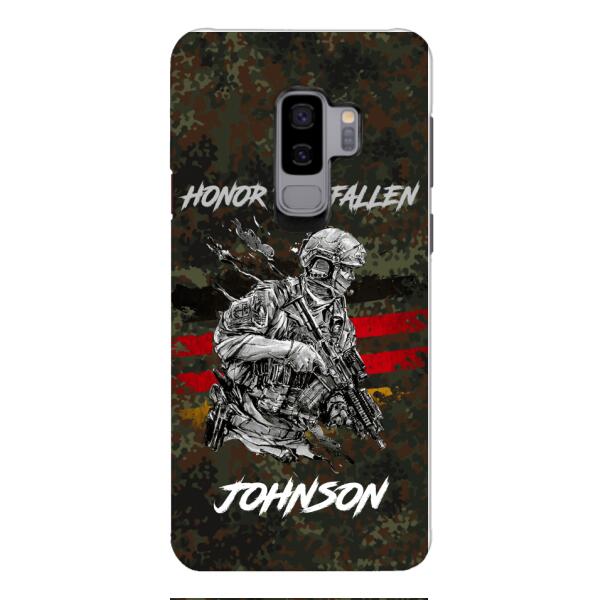 PERSONALIZED GERMAN VETERAN/SOLDIER PHONECASE 3D PRINTED