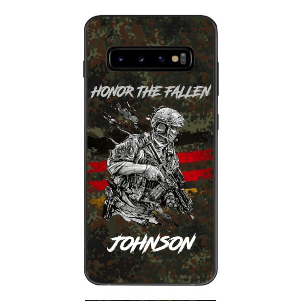 PERSONALIZED GERMAN VETERAN/SOLDIER PHONECASE 3D PRINTED