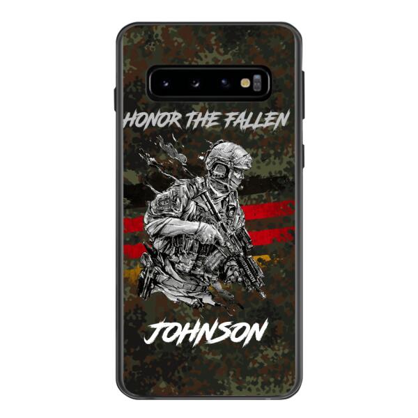 PERSONALIZED GERMAN VETERAN/SOLDIER PHONECASE 3D PRINTED