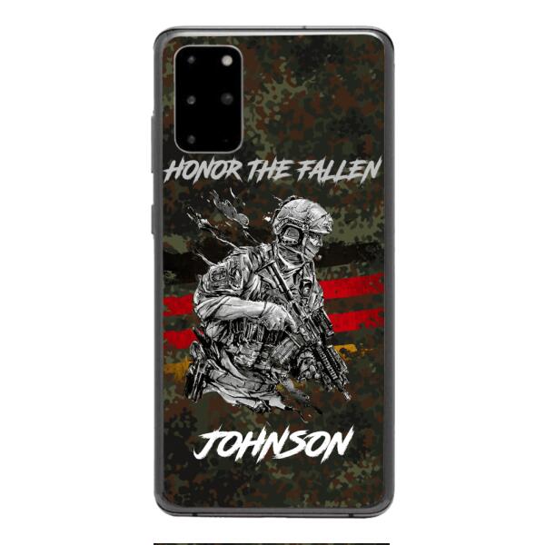 PERSONALIZED GERMAN VETERAN/SOLDIER PHONECASE 3D PRINTED
