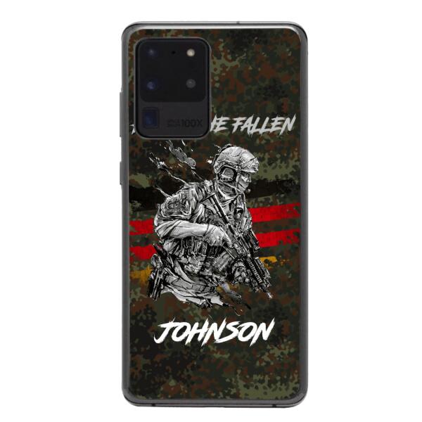 PERSONALIZED GERMAN VETERAN/SOLDIER PHONECASE 3D PRINTED