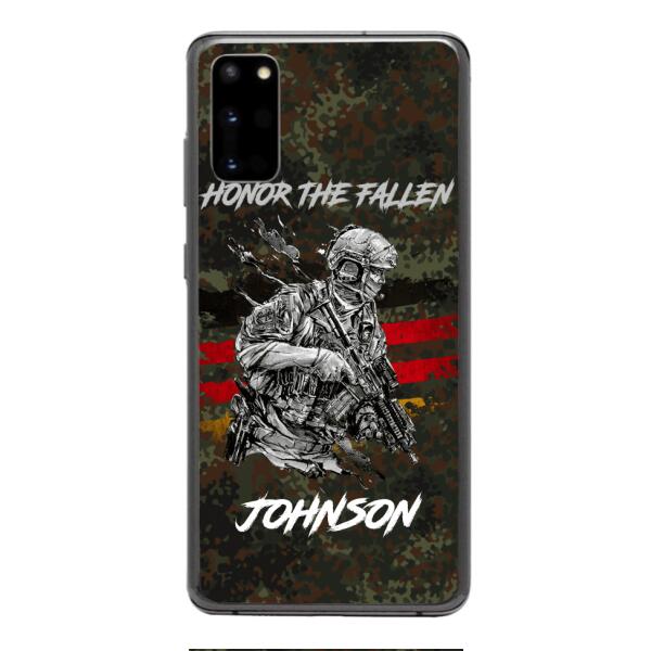PERSONALIZED GERMAN VETERAN/SOLDIER PHONECASE 3D PRINTED