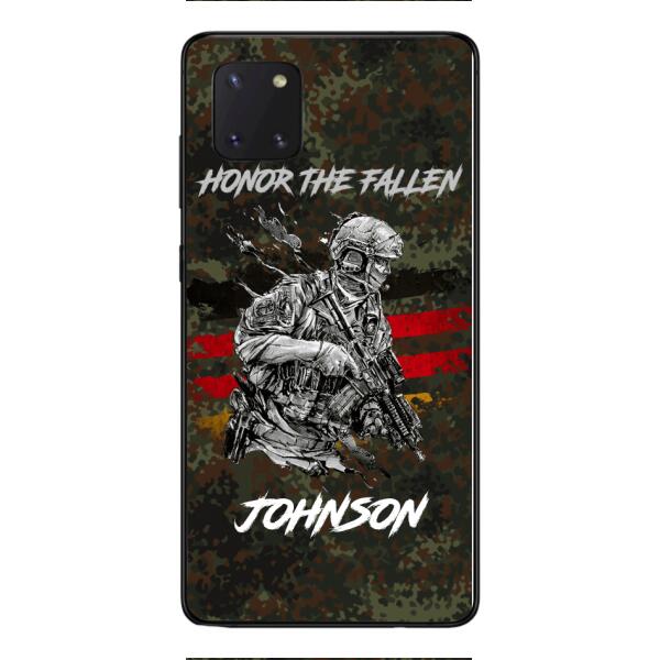 PERSONALIZED GERMAN VETERAN/SOLDIER PHONECASE 3D PRINTED