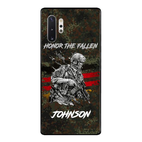 PERSONALIZED GERMAN VETERAN/SOLDIER PHONECASE 3D PRINTED