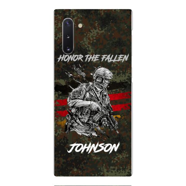 PERSONALIZED GERMAN VETERAN/SOLDIER PHONECASE 3D PRINTED