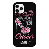 Personalized October Queen Phone Case OCT-DT06
