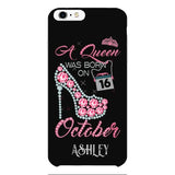 Personalized October Queen Phone Case OCT-DT06