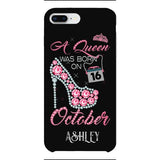 Personalized October Queen Phone Case OCT-DT06