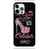 Personalized October Queen Phone Case OCT-DT06