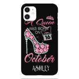 Personalized October Queen Phone Case OCT-DT06