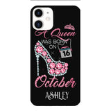 Personalized October Queen Phone Case OCT-DT06
