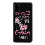 Personalized October Queen Phone Case OCT-DT06