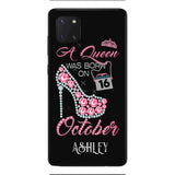 Personalized October Queen Phone Case OCT-DT06