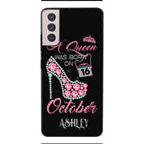Personalized October Queen Phone Case OCT-DT06