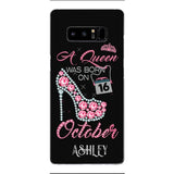 Personalized October Queen Phone Case OCT-DT06