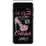 Personalized October Queen Phone Case OCT-DT06