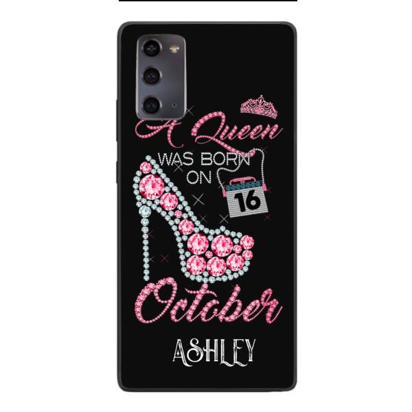 Personalized October Queen Phone Case OCT-DT06