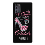Personalized October Queen Phone Case OCT-DT06