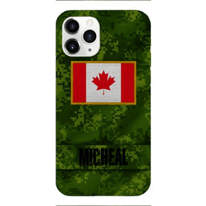 Personalized Canadian Soldier Phone Case OCT-HQ07