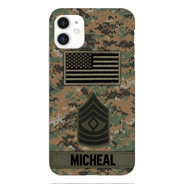Personalized U.S Soldier Phone Case OCT-DT07