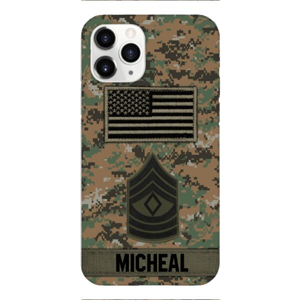 Personalized U.S Soldier Phone Case OCT-DT07
