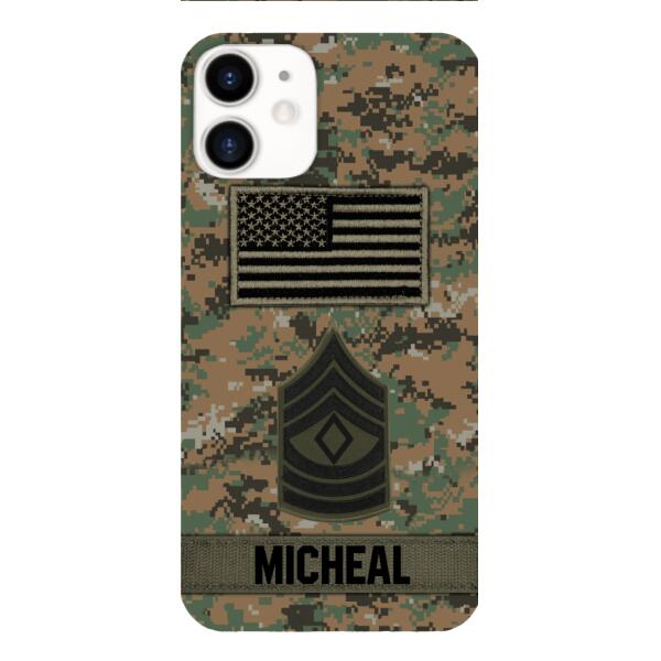 Personalized U.S Soldier Phone Case OCT-DT07