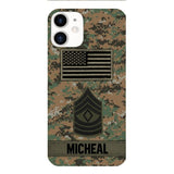 Personalized U.S Soldier Phone Case OCT-DT07