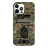 Personalized U.S Soldier Phone Case OCT-DT07