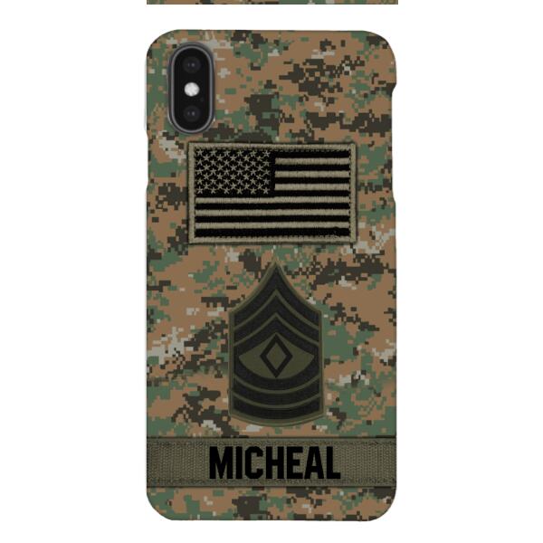 Personalized U.S Soldier Phone Case OCT-DT07