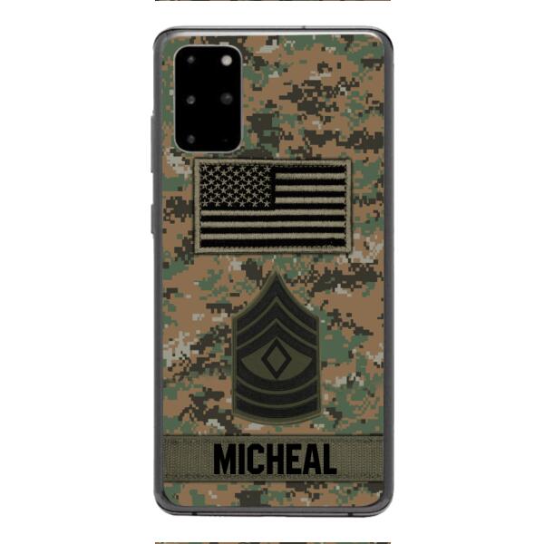 Personalized U.S Soldier Phone Case OCT-DT07