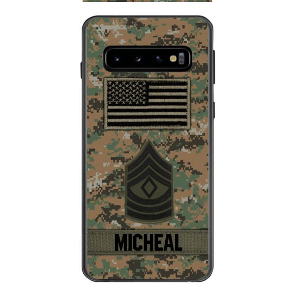 Personalized U.S Soldier Phone Case OCT-DT07
