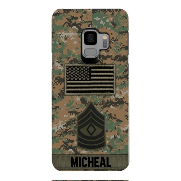 Personalized U.S Soldier Phone Case OCT-DT07