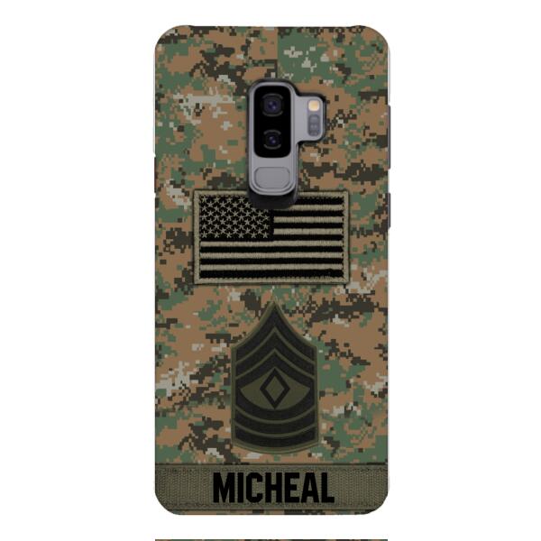 Personalized U.S Soldier Phone Case OCT-DT07