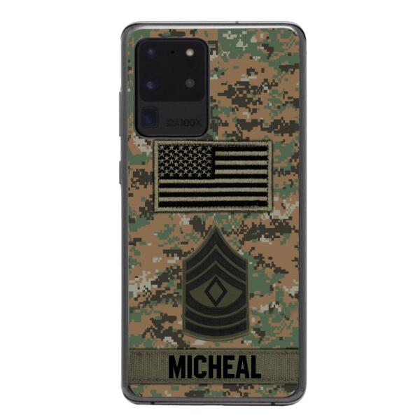 Personalized U.S Soldier Phone Case OCT-DT07