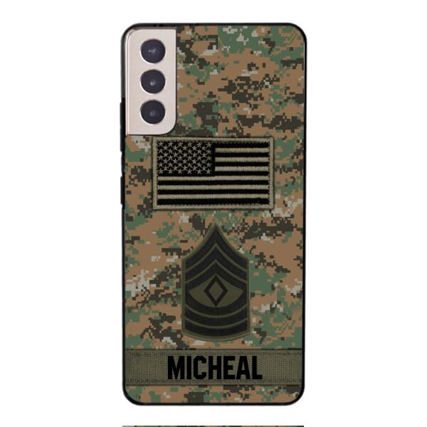 Personalized U.S Soldier Phone Case OCT-DT07