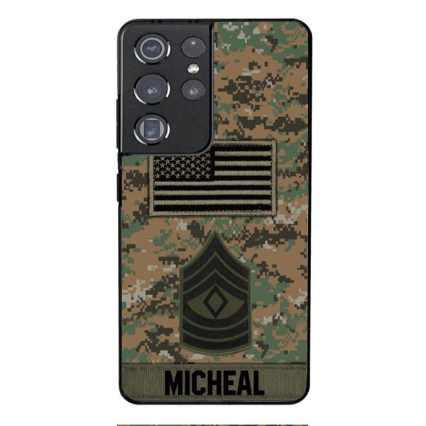 Personalized U.S Soldier Phone Case OCT-DT07
