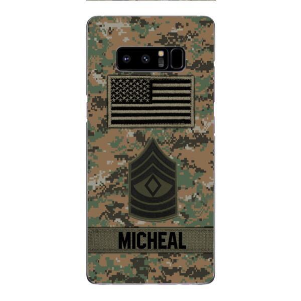 Personalized U.S Soldier Phone Case OCT-DT07