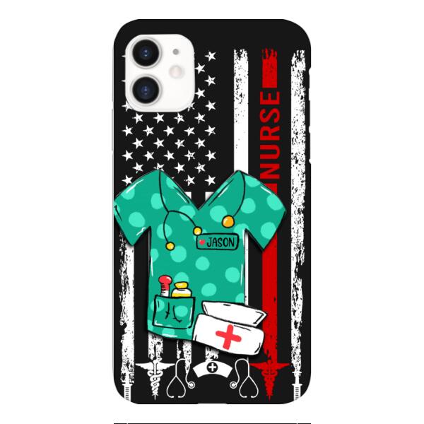 Personalized Nurse Phone Case Printed OCT-QH08