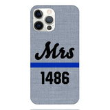 Personalized Mrs Police Phone Case OCT-LN09
