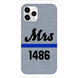 Personalized Mrs Police Phone Case OCT-LN09