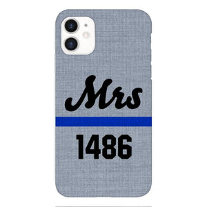 Personalized Mrs Police Phone Case OCT-LN09