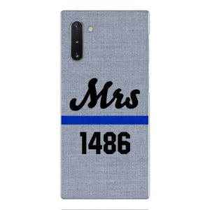 Personalized Mrs Police Phone Case OCT-LN09