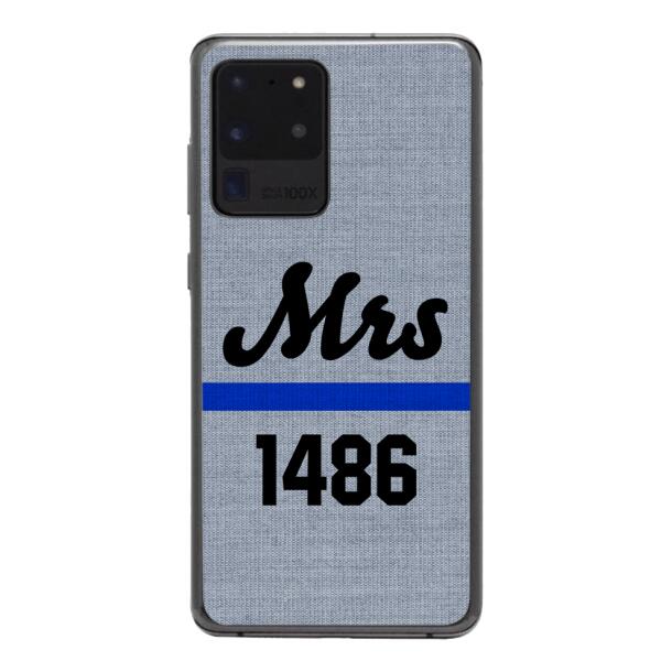 Personalized Mrs Police Phone Case OCT-LN09